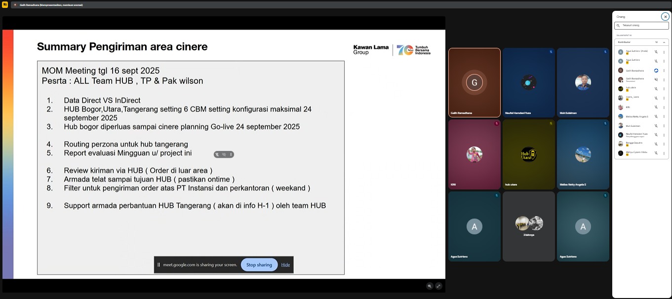 Foto Briefing 2025-09-19