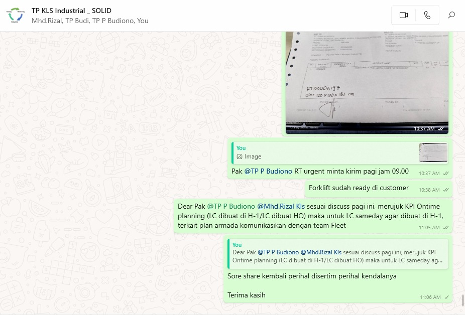 Lampiran Point 5. LC SOMEDAY KLS BELUM DI CREATE ( SEHARUS NYA CREATE DI H-1 )